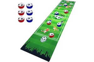 WSAMJIN Juego de mesa para niños y adultos, incluyendo shuffleboard, bolos y fútbol, juegos interactivos.