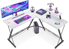 ACPLAY L-Shaped Desk Computer Corner Table, 50.8" Home Gaming Desk, Office Writing Workstation with Large Monitor Stand, Spac