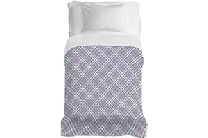 PENSIERI DELICATI Copriletto 220x280 cm, Telo Singolo 100% Cotone Pique, Ideale Come Telo Arredo, Coperta Salva Letto 1 Piazza e Mezza, Fantasia Scotty Rosa, 100% Made in Italy