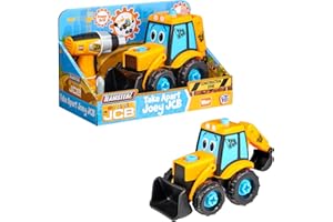 Teamsterz Il mio primo JCB smonta Joey Digger Truck | Giocattolo Trapano A Batteria E Giocattolo Da Costruzione Smontabile | Set da gioco per scavatrice da costruzione da 16 pezzi | Età 18M+