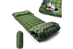 ESMART Esterilla Camping Autohinchable - Cama Camping Resistente y Ligero 198x68x13cm Colchones Autoinflable Plegable para Camping Viajes, Playa, Senderismo