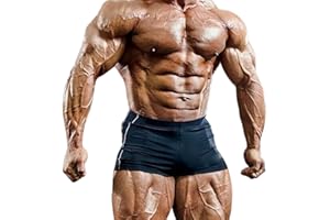 Muscle Alive Uomo Palestra Chiuso 4 Inseam Bodybuilding Pantaloncini Poliestere e Lycra