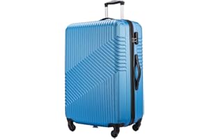 Flymax 24" Medium Suitcase Lightweight Luggage 4 Wheel Spinner Travel Case Trolley ABS Hold Check in