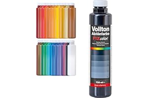 decotric Decolor Bunte Abtönfarbe Schwarz - 750 ml I Dispersionsfarbe für dekorative Anstriche und wasserbasierten Materialien I Hohe Farbkraft & Ergiebigkeit