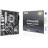 ASUS PRIME H810M-A-CSM Intel H810 LGA1851 DDR5 6400 DP HDMI Dual M2 USB3.2 AURA RGB matX 6+1+1 Power Stages, Remote Manage