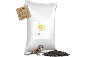 Boill/Sonnenblumenkerne schwarz - 25 kg. Vogelfutter, Wildvögel Garten Futter Neue Ernte 2025 ganzjahresfutter fettfutter 25000 g