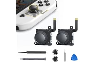 JINGDU Zestaw zastępczy joysticka kompatybilny z przełącznikiem, joystick z efektem Halla, kompatybilny z Switch NS/Switch OLED/Switch Lite, kontroler przełączników, zestaw narzędzi naprawczych, 2 szt