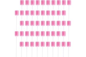 AWAVM 50 pièces Éponges dentaires de santé pour la bouche-Éponge jetable-Soin de la bouche-Éponge de nettoyage des dents - Éponge de nettoyage buccale