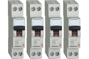Bticino Interruptor Magnetotérmico, Kit 4 Piezas, 10 A