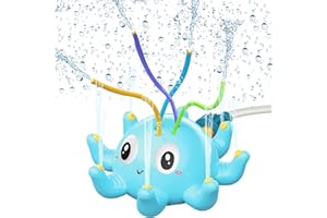 GEEKEO Juguete Agua Aspersor Agua para Niños, Juguete de Agua de Rociadores de Pulpo, Aspersor para Niños Jardín de Verano Juguete de Agua Rociador para Patio Trasero, CéSped Al Aire Libre
