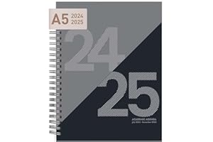 RILEYS & CO Rileys 2024-2025 Academic Diary Planner, 18 Month Diary 2024-2025 - Weekly & Monthly Academic Planner, Jul 2024 - Dec 2025 Planner Diary | Flexible Cover, Notes Pages (15 x 20 cm)