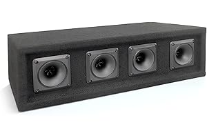 Pyle-Pro 4 Way DJ Speaker System, 300 Watt Power, 150 RMS, Four 3 Inch Horn Piezo Tweeters, 8 Ohm Impedance, Full Range Audio Reproduction, Black Carpeted Finish