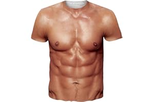 RAISEVERN Tshirt Herren Männer 3D Druck Coole Lustig T-Shirt, S-XXL