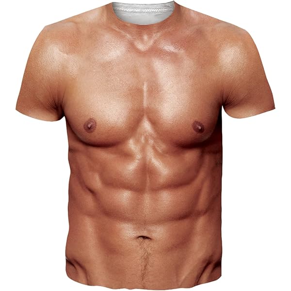 Maglietta Uomo Manica Lunga Con Stampa 3D Tatuaggio – Trasparente E Mesh Per Fitness E Club - 4