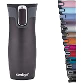 Contigo West Loop Autoseal Insulated Tumbler Stainless Steel Coffee Thermos Tumbler BPA Free Leakproof Travel Tumbler with Ea