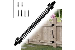 36cm Cierrapuertas Automáticos de Muelle Choonjin®, Cierre de Puerta Ajustable, Muelle Puerta, Cierre Puerta Automatico con Tornillos, para Puertas de Jardín, Puerta de la Valla de, Madera