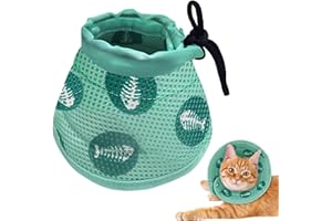 ZOVATOR Cat Recovery Collar,Adjustable Cat Recovery Collars Soft Cat Tapered Collars Cat Surgery Collar Cat Collar Cone Cat Medical Collar for Cats, Puppies after Surgery and Injury(Green, S)