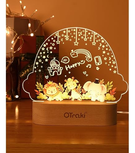 Lampada Da Notte LED Personalizzata | Base Plexiglass | Regolabile | Timer | Per Bambini - Foto 6