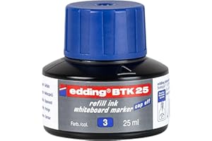 Tinta rotulador edding pizarra blanca btk-25 color azul frasco de 25 ml