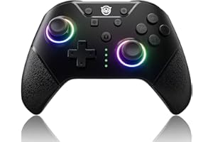 NYXI Manette Pro Switch Chaos LED sans Fil pour Switch/Switch OLED/Lite Controller avec Hall Effect Joystick One Key Wake Up/Bouton Programmable/Turbo/Vibration Réglable/6 Axe-gyro