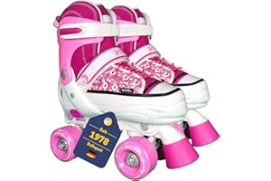 ‎B BEST SPORTING Best Sporting Rollschuhe Kinder Mädchen I Inline Skates Kinder größenverstellbar I Inliner für Kinder mit Bremse I Rollerskates Schuhe Kinder I Inliner mit 4 Rollen I