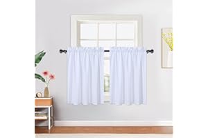 CAROMIO Tende a pannello da cucina W 76cmxH61cm, bianco