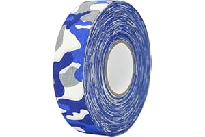 Heiqlay Nastro Hockey, 1 Rotolo Nastro Racchetta Tennis Antiscivolo Nastro Adesivo Mimetico per Impugnatura da Badminton Racchetta da Ping Pong Palo da Golf Racchetta da Tennis 2,5 cm x 25 m