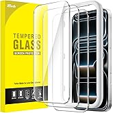 JETech Screen Protector for iPhone 18 Pro Max/17 Pro Max, Pack of 3 | 9H tempered glass, HD clear, anti-scratch protection, e