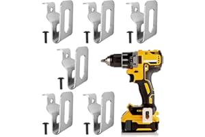 FTONOM5 6pcs Replacement Belt Clip Hooks and Matching Screws Power Tool Waist Buckle Compatible with 20V Power Tools Belt Holder Clips