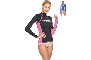 Cressi Lady Rash Guard Long Sleeves - Maglia Protettiva con Maniche Lunghe per SUP e Sport Acquatici, Donna