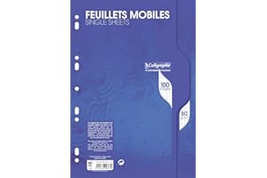 Calligraphe 2377C papier kancelaryjny opakowanie perforowanych luźnych arkuszy w folii ochronnej (Clairefontaine ) - A4 21x29,7 cm - 100 stron w kratkę - papier 80 g