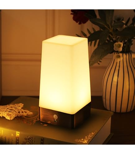 2 Luci Notturne A LED Rotonde Con Sensore Di Movimento PIR - Wireless A Batteria - Design Retrò Per Camera, Corridoio, Cucina - Interno/Esterno