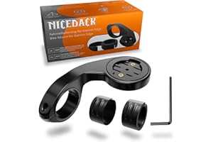 NICEDACK Supporto per Bicicletta Compatibile con Garmin Edge, Supporto per Computer da Bicicletta per Garmin Edge 500 510 520 530 540 130 130 Plus 25 20 800 810 820 830 840 1000 1030 1030 Plus 1040