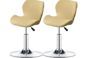 ELYSYSRL Bar Stool Cover Set of 2/4/6 Shell Back Adjustable Swivel Bar Stools Slipcover,Barstool Protector Covers for Dining Room Kitchen (Color : #2, Size : 2pcs)