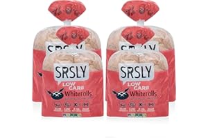 SRSLY Low Carb Keto Bread Rolls – Freshly Baked Light & Fluffy White Bread – Sugarwise Certified Low Sugar High Protein Bread Rolls