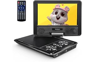 Yoton 9.5" Portable DVD Player with 7.5" HD Swivel Screen for Car and Kids, 6 Hours Working time, Supports All-Region, Headphone/AV-IN/AV-OUT/USB/SD Card [Not Support Blu-ray]