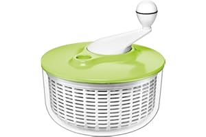 Silit Wirówka do sałaty 25 cm, tworzywo sztuczne, sitko z tworzywa sztucznego, mechanizm korbowy, nadaje się do mycia w zmywarce, zielona