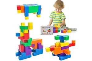 ROUSKY 48 supporti didattici matematici da 2,5 cm, cubi magnetici esagonali, blocchi magnetici, pensiero spaziale, modelli solidi geometrici per studenti, blocchi magnetici per bambini