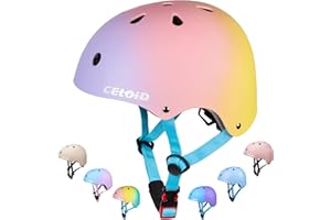 CELOID Kinder Fahrradhelm, Kleinkind Skateboard Helme für Alter 3-5-8-10-16 Jahre Jungen Mädchen, verstellbare Multi-Sport Fahrrad Skateboarding Fußball Roller Skating Roller