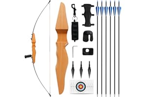 SERfawnCH Takedown Recurve Bow Set for Adults 30lb Right Hand Archery Kit with Arrows Outdoor Practice Equipment for Beginners