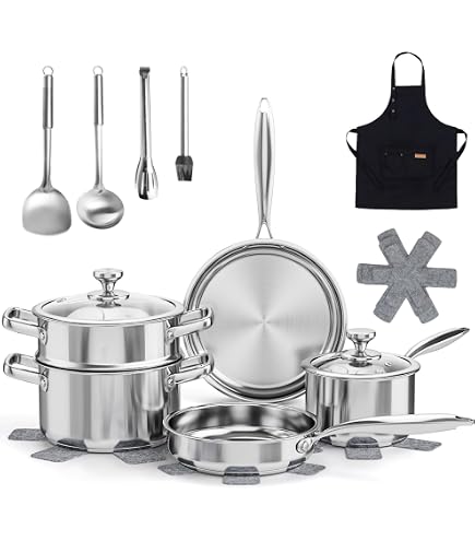 Cuisinart 8922-24 Professional Stainless Steel Frying Pan 25.5 Cm