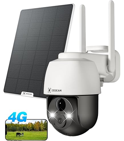 COCOCAM 8W Pannello Solare Per Telecamera Batteria, Compatibile Con Telecamere Batteria DC 5 V Con Interfaccia Di Tipo C, Staffa Di Montaggio Regolabile, Impermeabile IP66