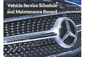 Vehicle Service Schedule and Maintenance Record: Replacement Service History Book
