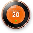 Google Nest Learning Thermostat 3rd Generation Rame, Si Controlla Direttamente dallo Smartphone e Ti Aiuta a Risparmiare Ener