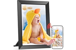 YALILIA Frameo Digital Photo Frame-10.1" WiFi Digital Picture Frame IPS Touchscreen 1280 * 800, Built-in 32GB Storage Electronic Photo Frame, Auto-Rotation, Share Photo or Video Instantly via Frameo APP