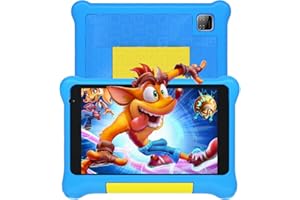 Yicty Tablette pour Enfants 7 Pouces Android avec contrôle Parental et éducation des Enfant, Bluetooth, WiFi, Double caméra, GMS, Coque Antichoc, Application pour Enfants préinstallée (Bleu)