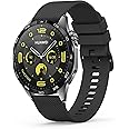Oumida Silicone Strap for Huawei GT 4/ GT 3/GT 2 Pro 46mm/Galaxy Watch 3 Bands 45mm Women Men, 22mm Soft Silicone Band for Huawei GT 4 GT 3 46mm (Black)