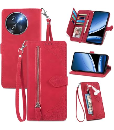 Étui Portefeuille Cuir Pour Oukitel C62 / C62 Pro - Fermeture Magnétique, Dragonne, Emplacements Cartes - Protection Complète Violet - 3
