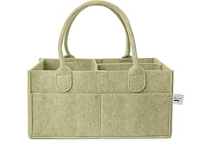 Mr. Pen - Organizador de pañales para bebé, Olive Calm, organizador de bebé con asa, tamaño compacto, plegable y portátil