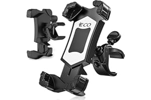 iECO Handyhalterung Fahrrad, Handyhalterung Motorrad, Universal 360° Drehung Handyhalter Fahrrad für 5,8-6,9 Zoll Smartphone